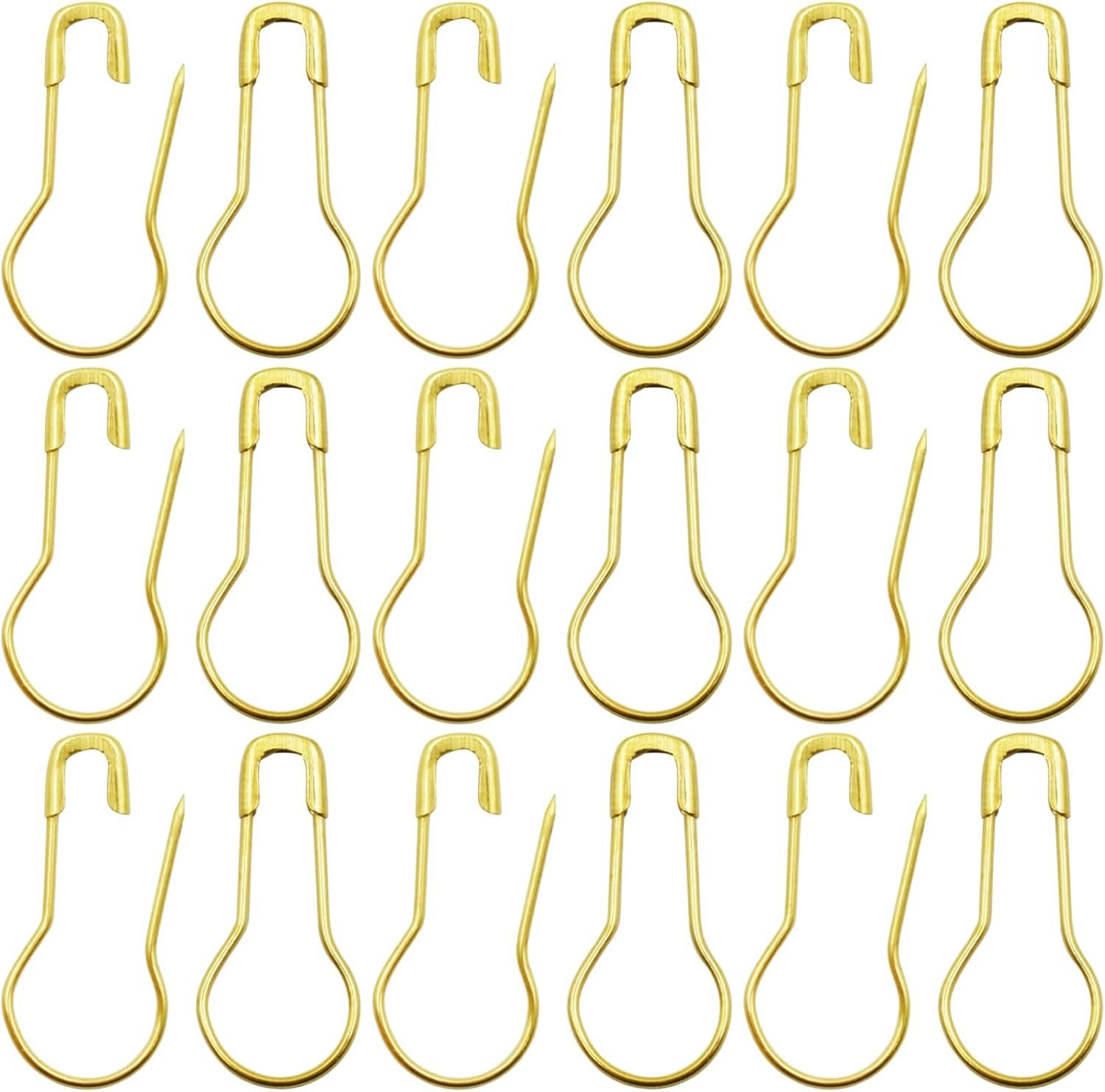 1000Pcs Metal Safety Pins, Bulb Gourd Pins, 0.9” Clothing Tag Pin Calabash Pin P