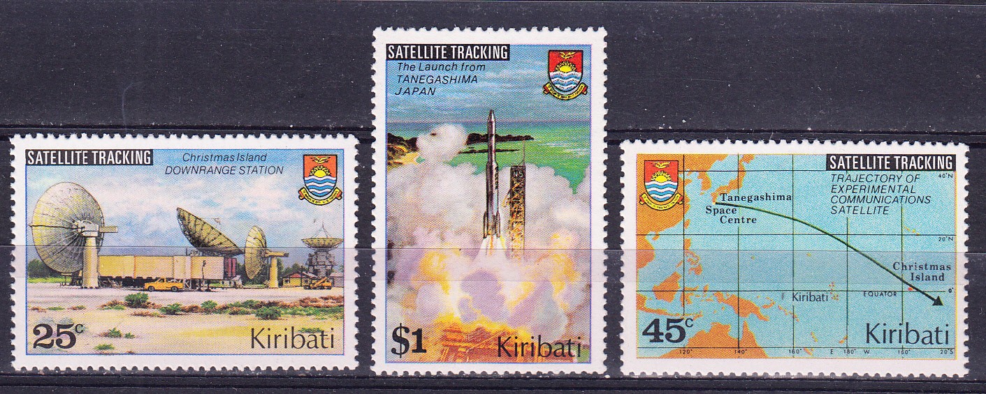 W KIRIBATI 0349-351 SPACE SATELLITE