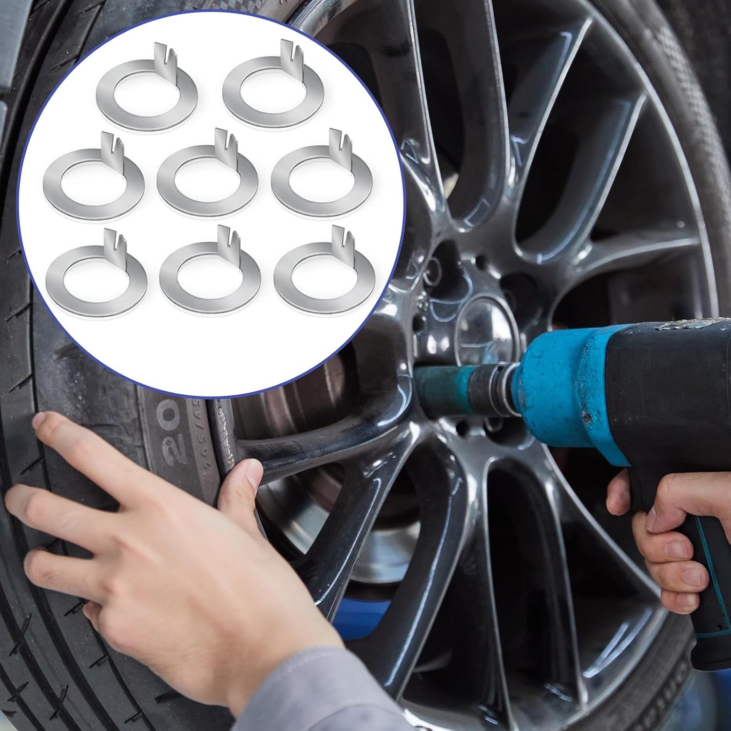 8 Pack Trailer Wheel Spindle Washer, Washer Replacement Compatible with Lube Spi