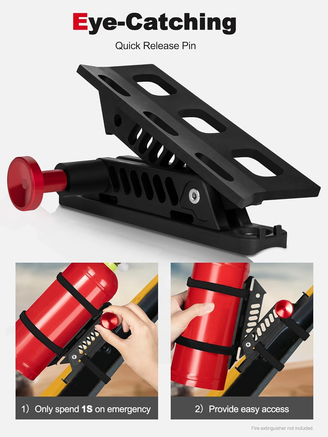 NILKATSS Adjustable Fire Extinguisher Mount, Easy Install on Roll Bar/ Cage Fire