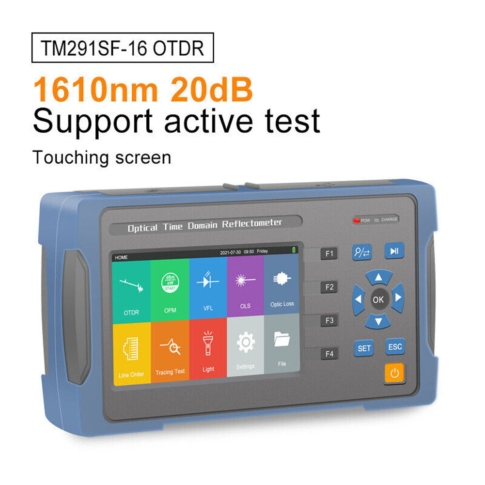 TM291SF 20dB Optical Time Domain Reflectometer OTDR OPM VFL Active Test 1610nm
