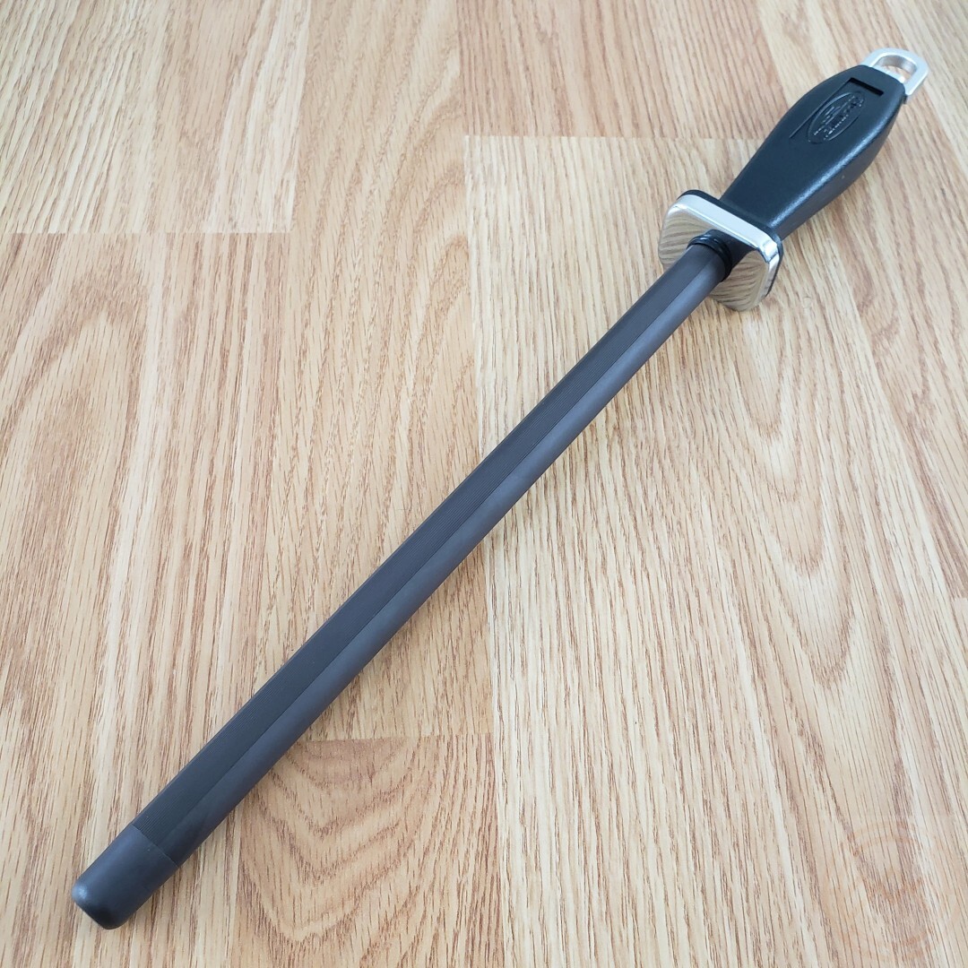 Fallkniven Sharpener 10.75" Ceramic Rod Construction Black Polyamide Handle