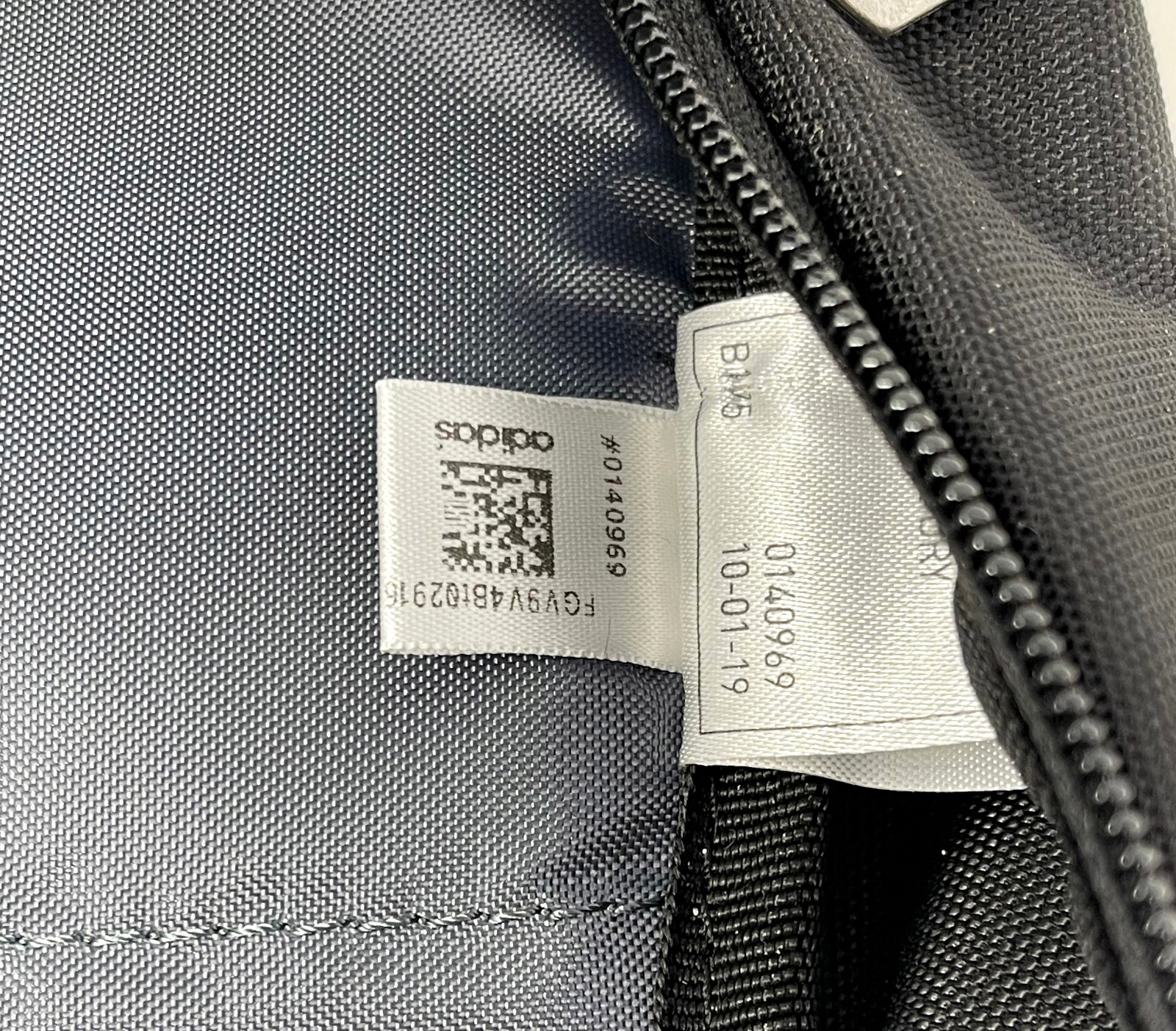 Adidas Striker II Black Backpack Used