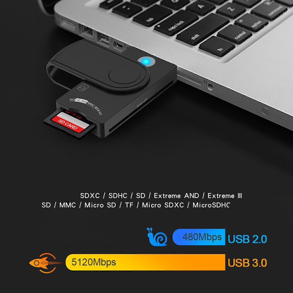 Smart Card Reader micro SD/TF memory ID Bank EMV sim cloner connector adapter