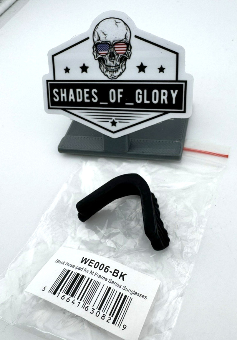 WALLEVA RUBBER NOSE PAD PIECE KIT FOR OAKLEY M FRAME MODELS SUNGLASSES BLACK NEW