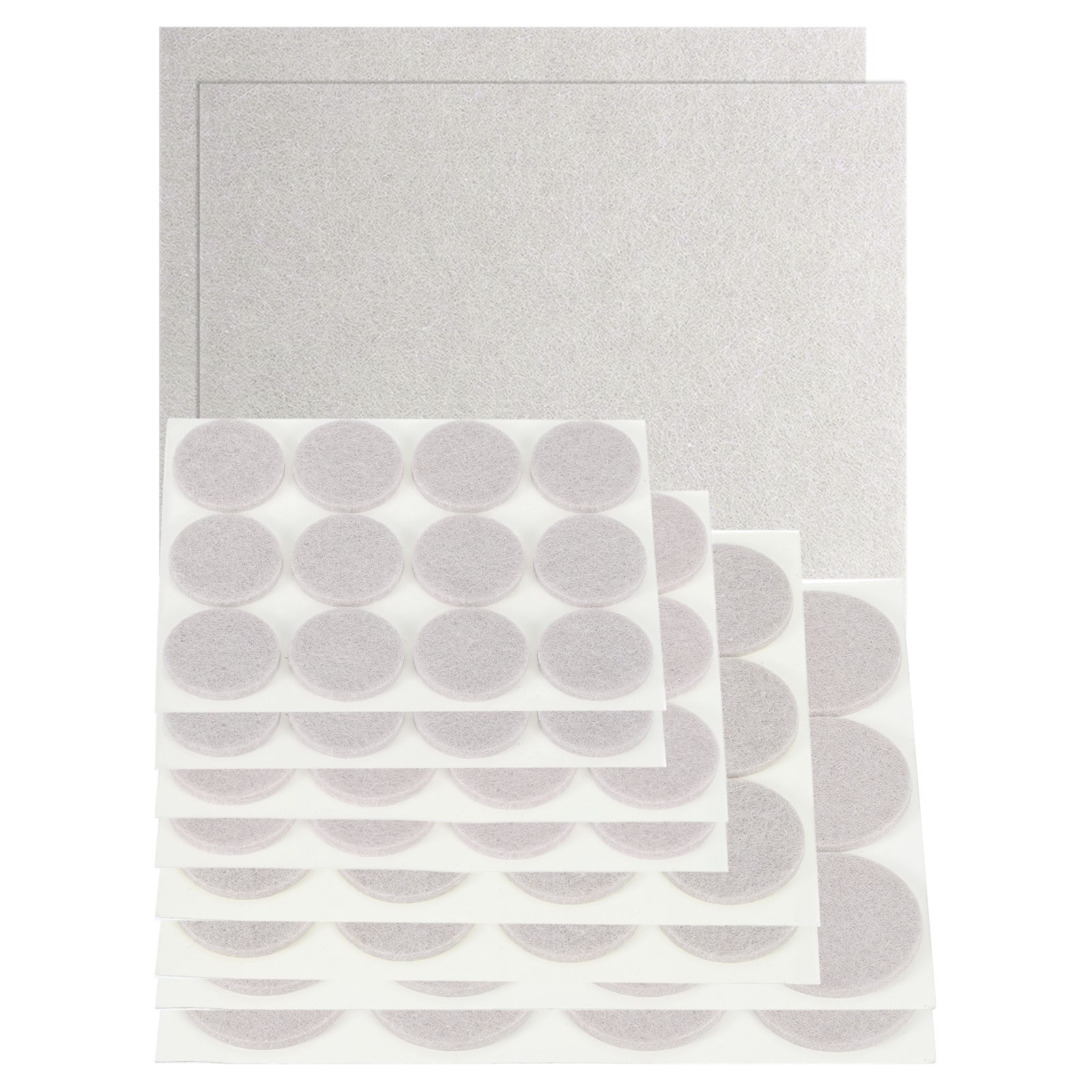 98Pcs Felt Furniture Pads, Round Furniture Feet Floor Protectors, White