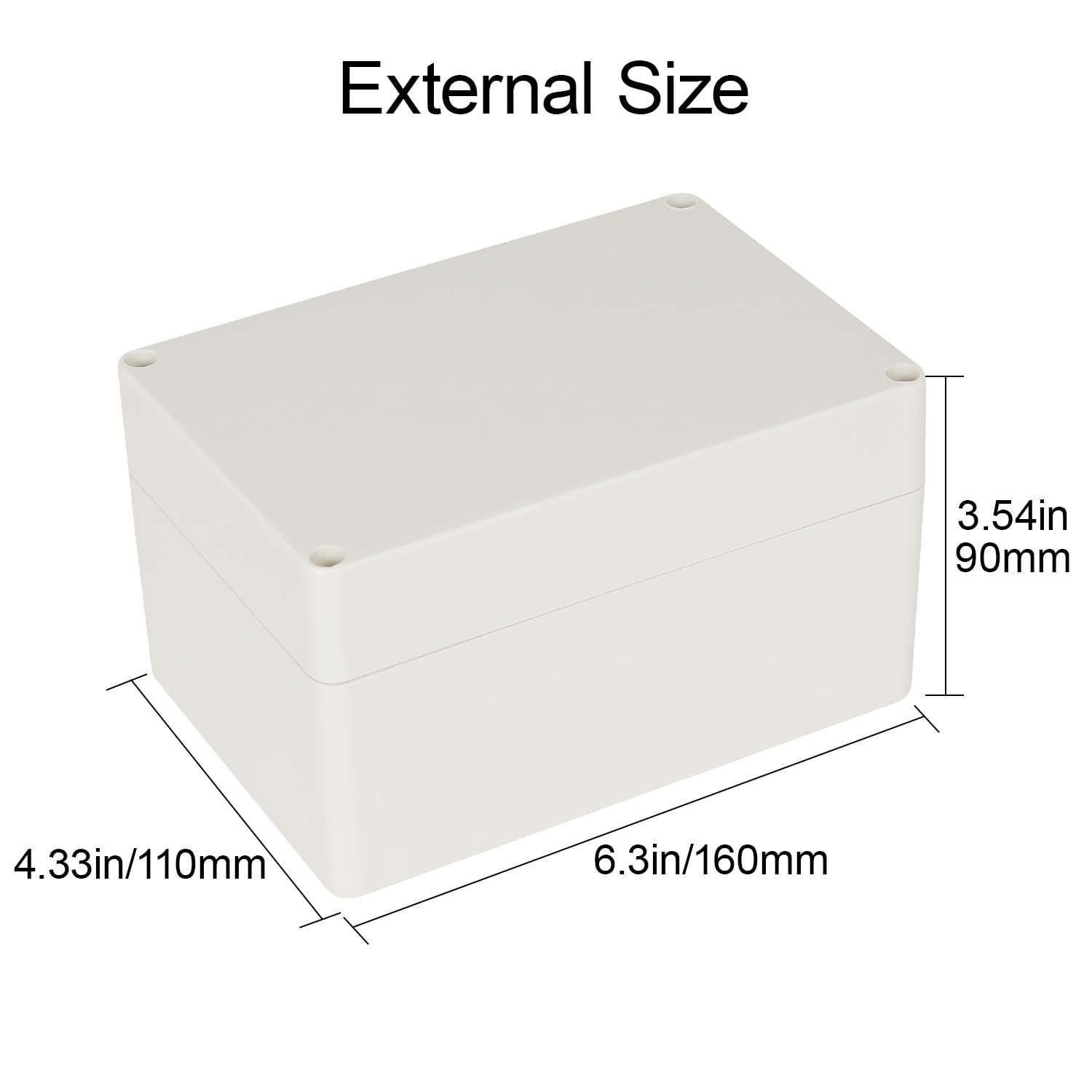 Waterproof Dustproof IP65 ABS Plastic Junction Box Universal Electric Project...