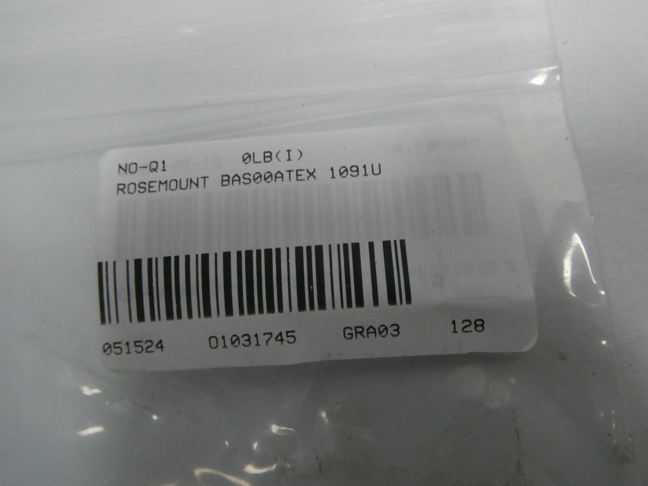 Rosemount BAS00ATEX 1091U Lcd Indicating Unit