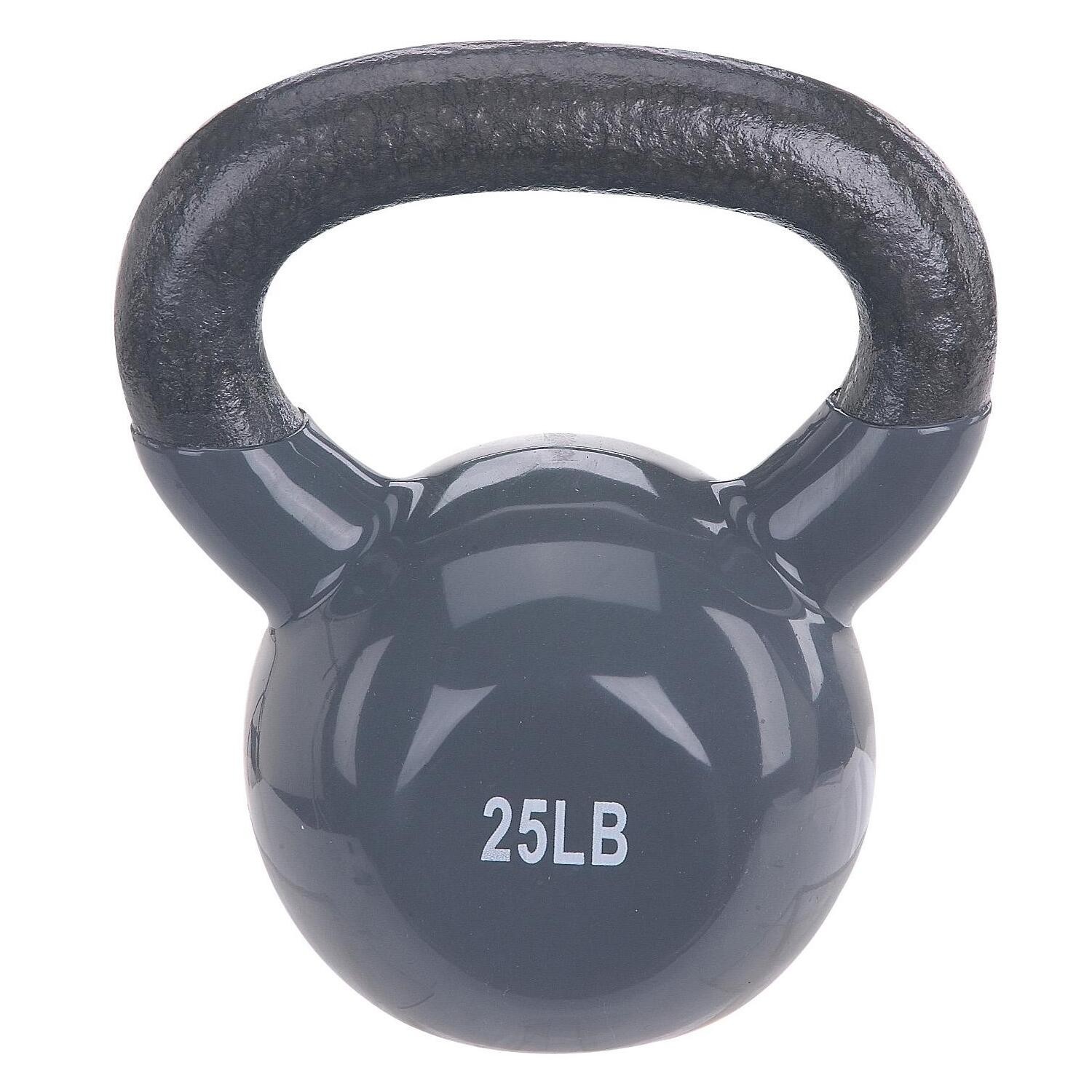 Sunny Health And Fitness Kettle Bell Vinyl Coated 25Lbs