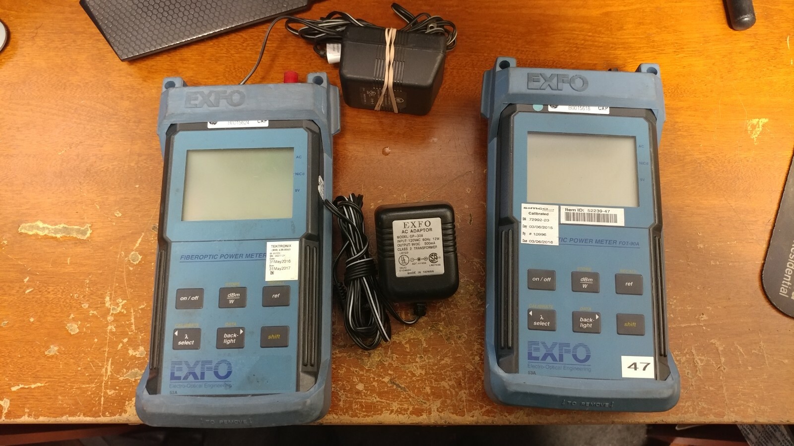 Exfo FOT-93A Fiber Optic Power Meter w/ Chargers ( Lot of 2 )
