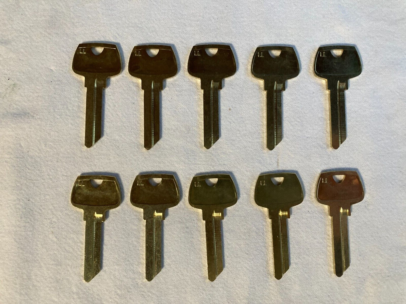 (10) Sargent LL 50-6275-LL 6 Pin Key Blank, LL Blank