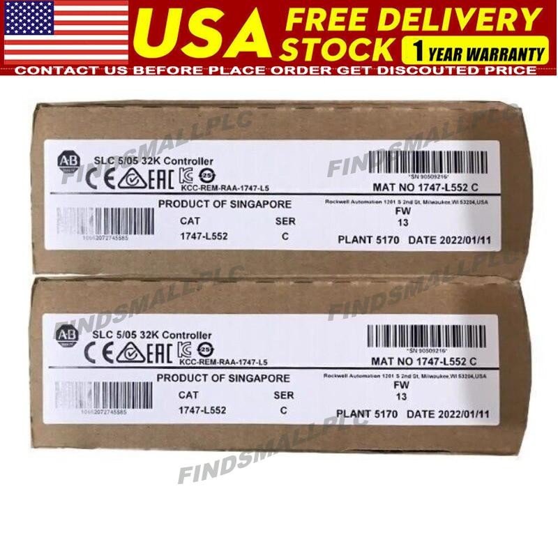 New Allen Bradley 1747-L552 /C SLC500 SLC 5/05 CPU Processor Unit AB 1747L552