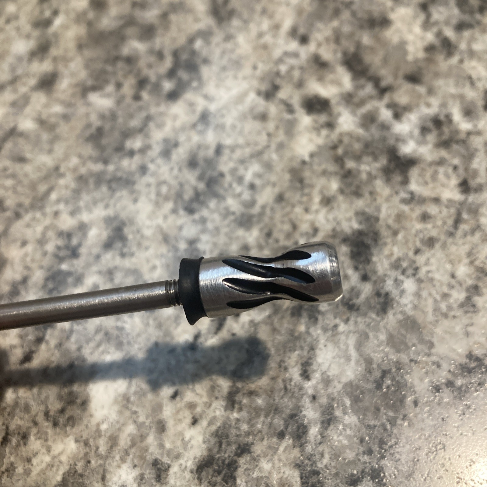 Autococker Paintball Cocking Rod Silver and Black