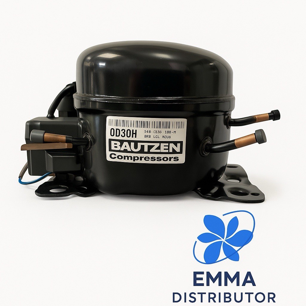 Bautzen Refrigeration Compressor 1/10HP 84W 110V/1Ph/60Hz MLBP 3 Tubes