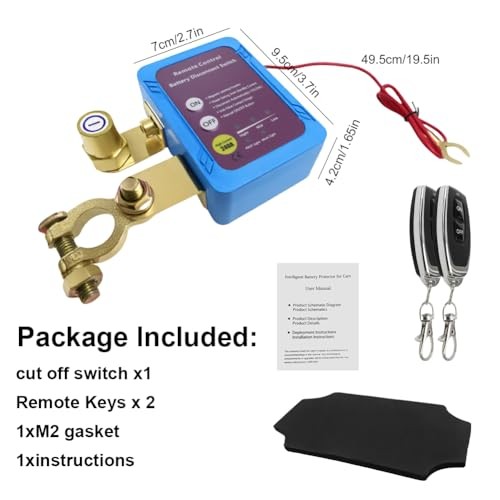Smart Kill Switch for Cars, 12V 240A Remote Battery Disconnect Switch, Remote