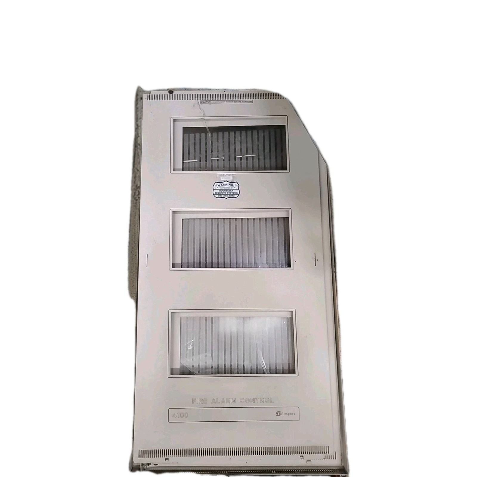 Simplex 4100-8201 TrueAlarm Fire Alarm Control Panel Cabinet Assembly TESTED