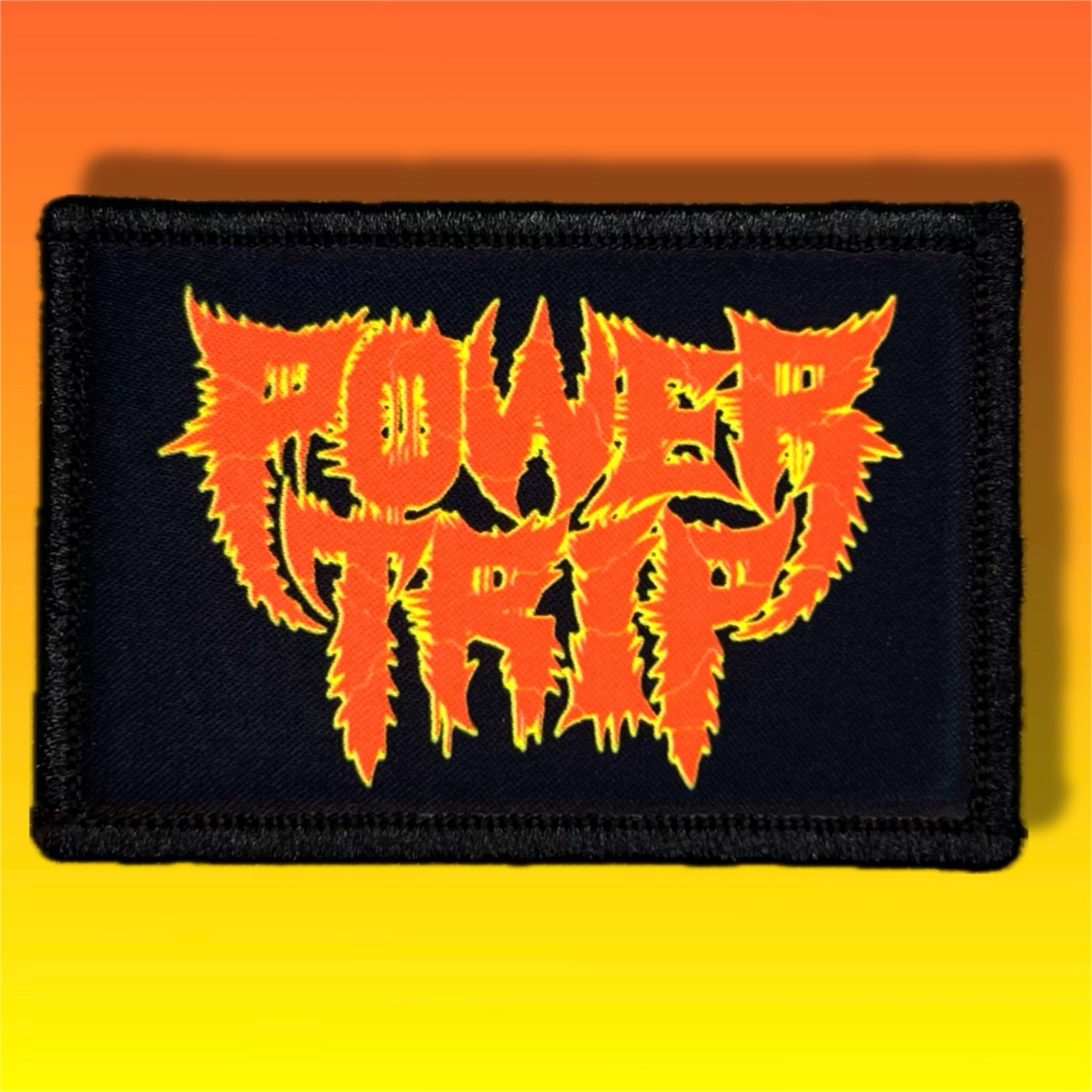 Power Trip Morale Patch / Military ARMY Tactical Band Hook & Loop 785