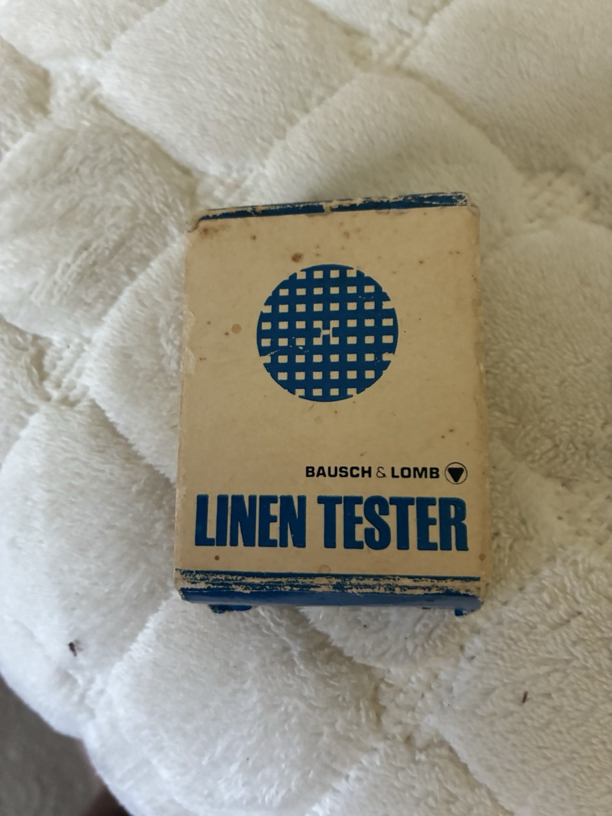 Vintage Linen Tester 40’s Made In USA. With Original Box