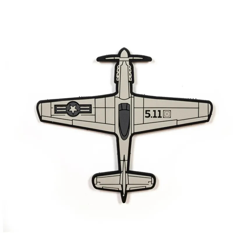 5.11 Tactical P51 Mustang Patch Laser Cut Hook-Back TPU Patch Style # 82048