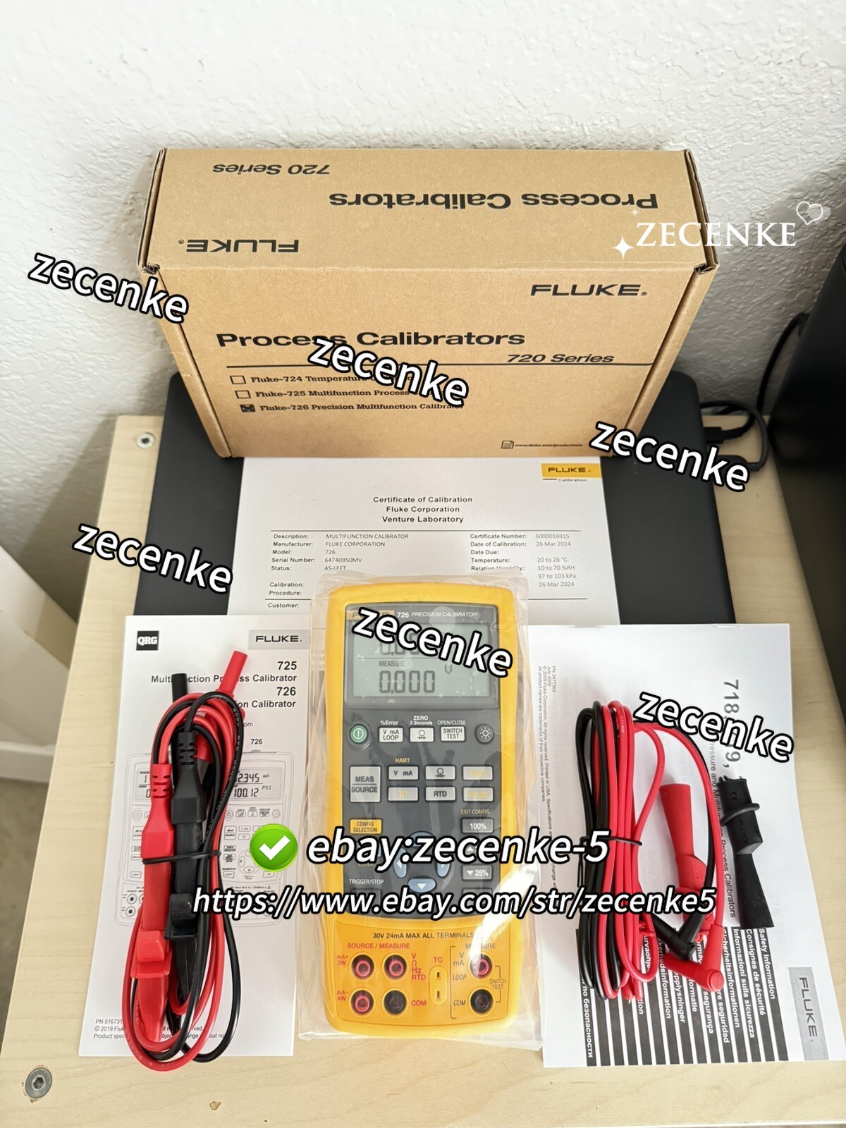 95%NewFluke 726 Multifunction Process Calibrator Calibrated /stock