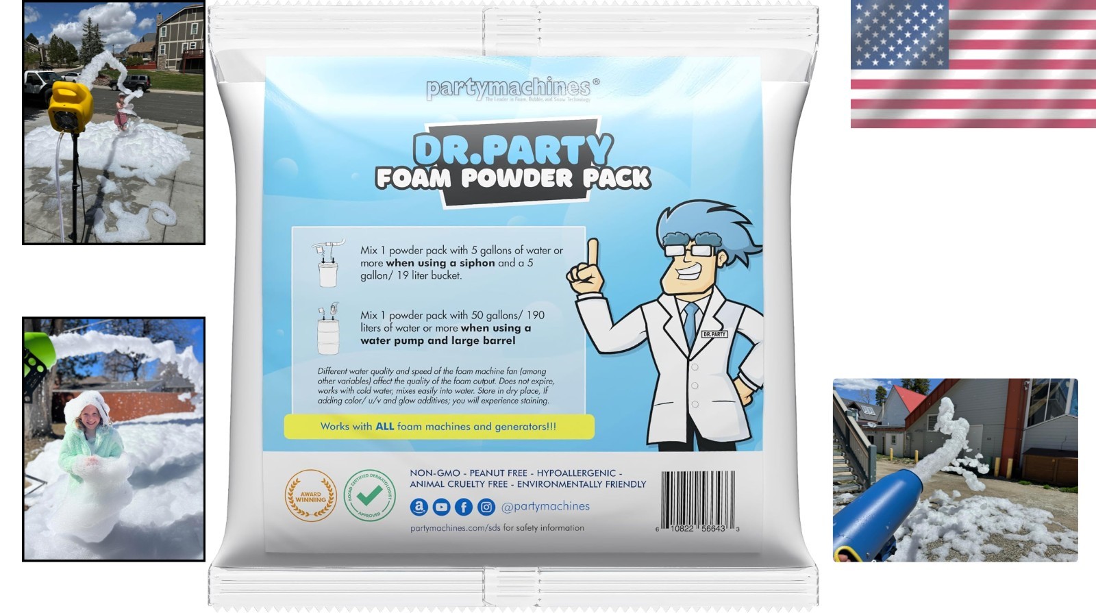 Ultimate Bubble Party Solution - Foam Powder Pack