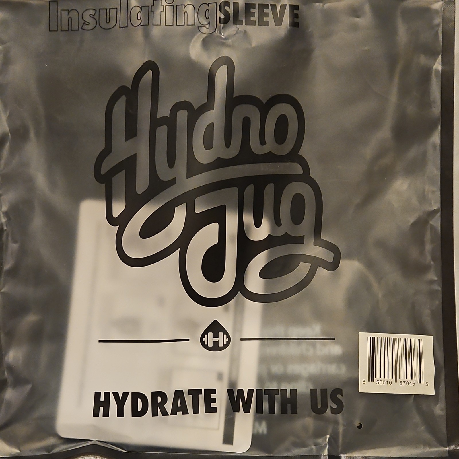 HydroJug Insulating Sleeve Black Leopard Print with Strap