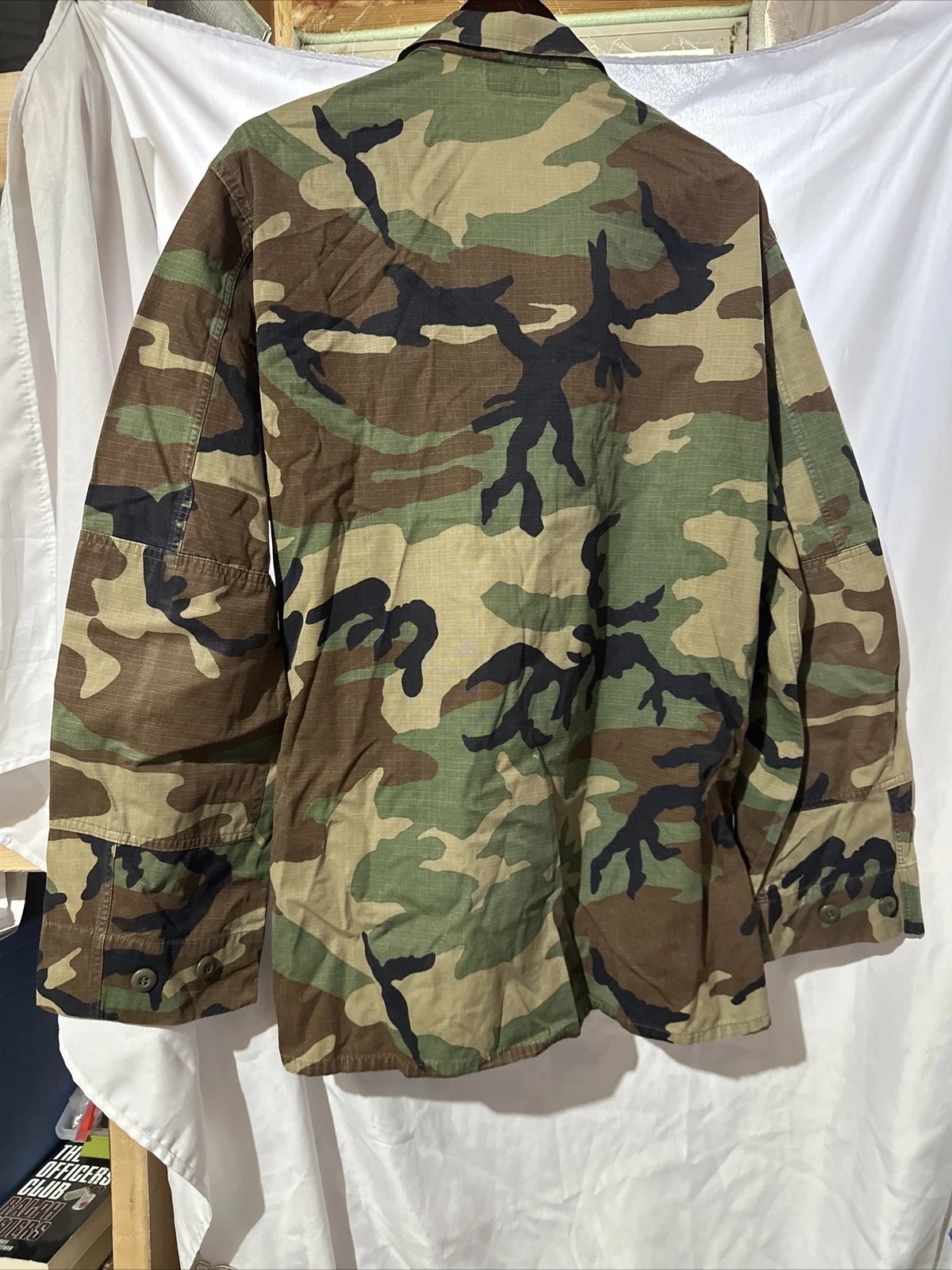 VTG US Army BDU Shirt Jacket 82nd Airborne CIB, Master Parachutist NAMED Lg Long