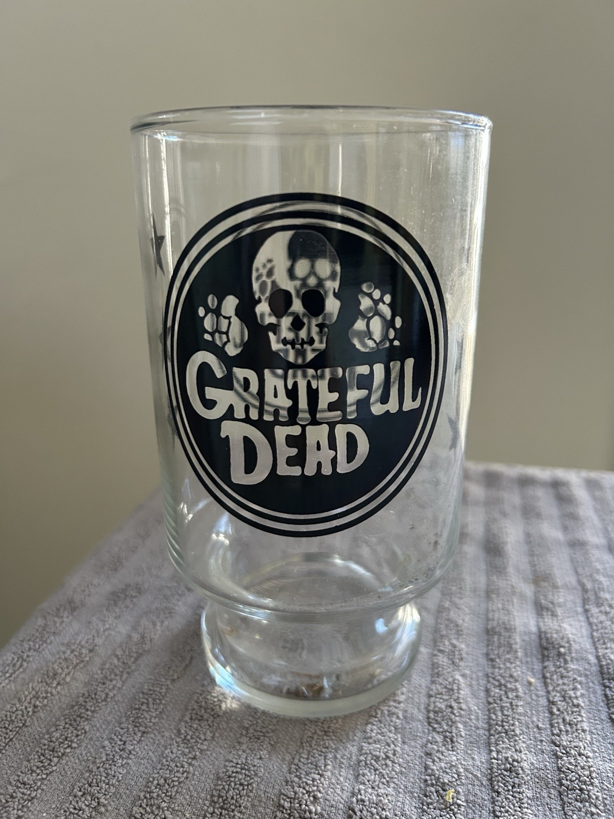 Grateful Dead Vintage 1980’s 32oz, Drinking Glass, 7” Tall