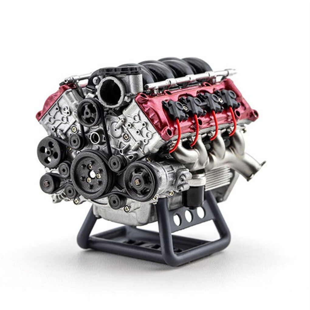 V8 Engine Model Kit DIY Assembly Motor Model Toy STEM Educational Gift
