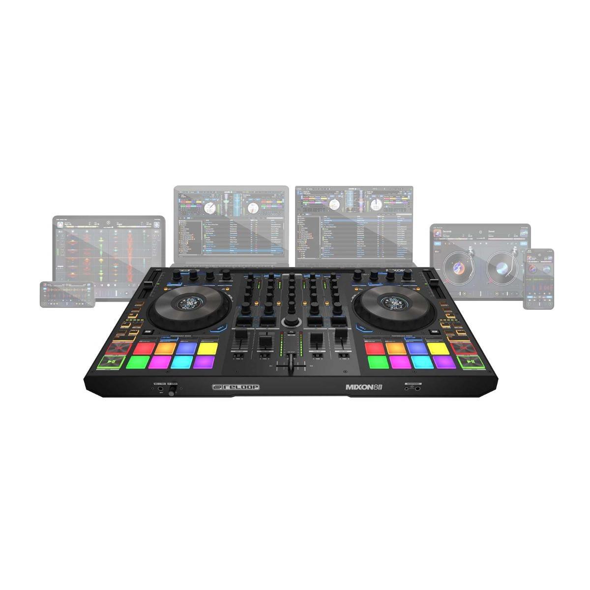 Reloop MIXON-8-PRO Serato & Djay 4-Channel Hybrid DJ Controller