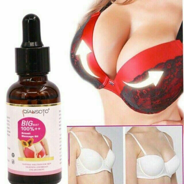 Qiansoto Papaya Chest Lift Up Firm Breast Enlargement Massage Essential Oil 40ml
