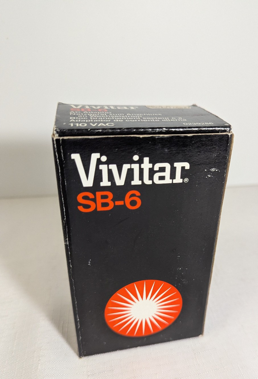 Vivitar SB-6 SB6 AC Adapter Electronic Flash Power Supply 4.3VDC 600mA Untested