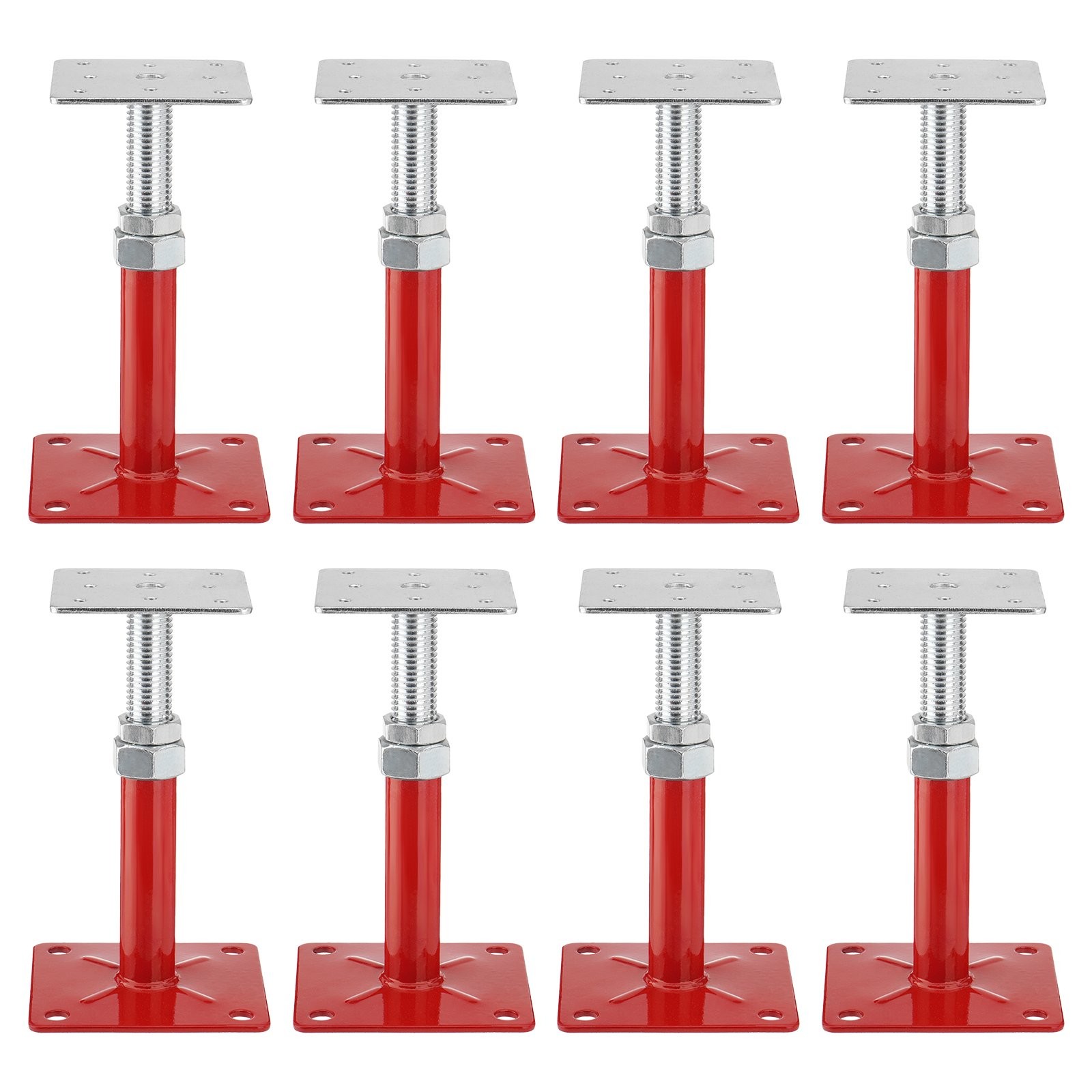 8 Pack House Jacks Adjustable 5''-8'' for Leveling Floor Jack Post Floor Jack