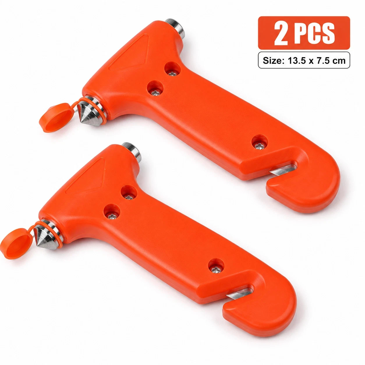 2PCS Car Safety Hammer Emergency Escape Tool Seat Belt Cutter Window Breaker Ora