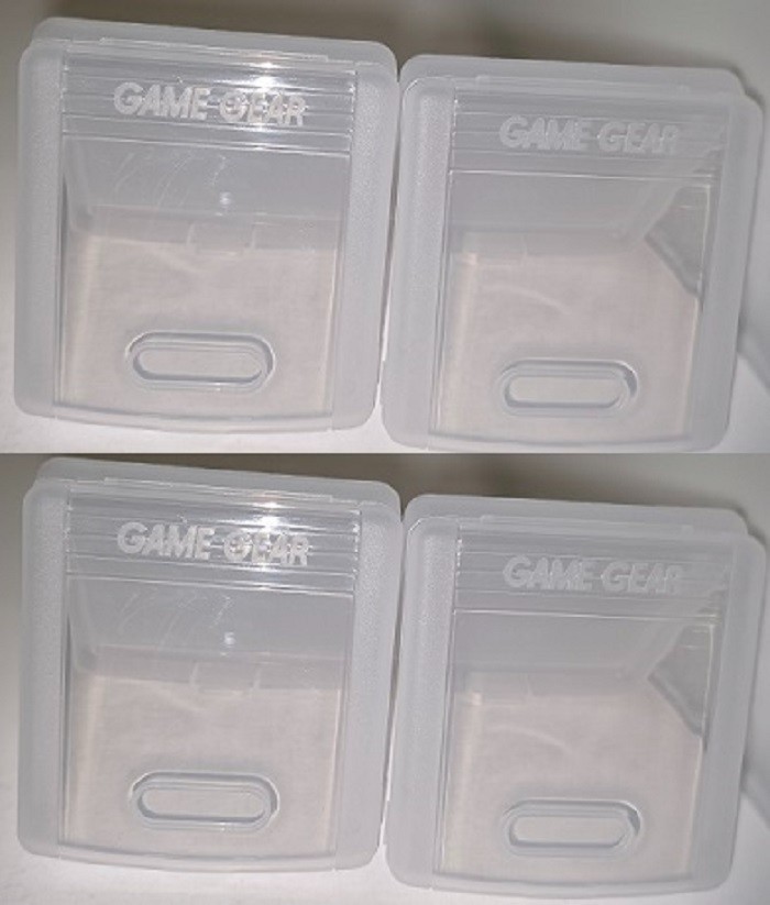 4 NEW OFFICIAL OEM SEGA GAME GEAR GAME HOLDER CARTRIDGE STORAGE CASE CASES
