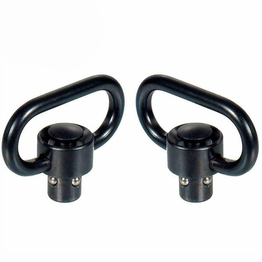 2Pcs Heavy Duty Flush Push Button 1.25" Quick Detach Rifle QD Sling Swivel Mount