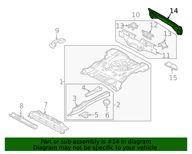 Genuine Ford Rear Body Panel 5L8Z-7810928-AA