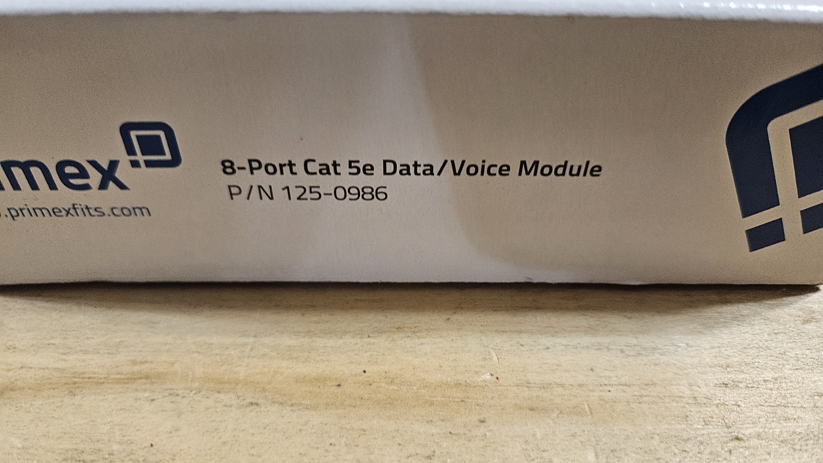 NEW Primex 125-0986 8-PORT CAT5E DATA/VOICE MODULE open box data input jacks