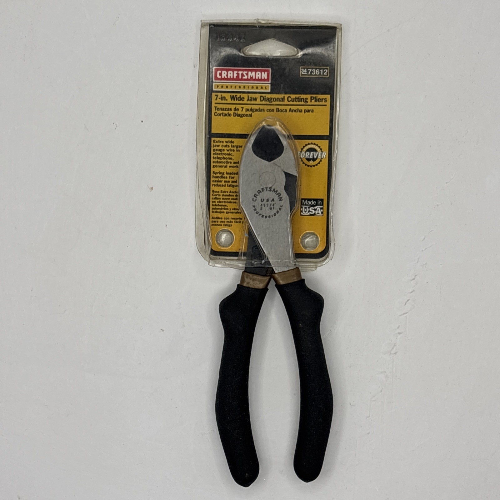 Craftsman Professional Diagonal Cutting Pliers 45574  NOS in Package K WF USA
