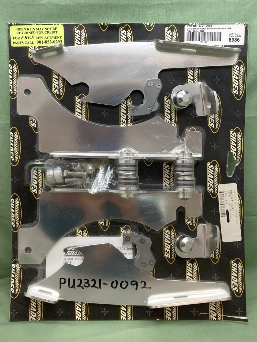 NEW MEMPHIS SHADES 2321-0092 MOUNTING KIT FATS, SLIMS SUZUKI BOULIVARD C109R 08