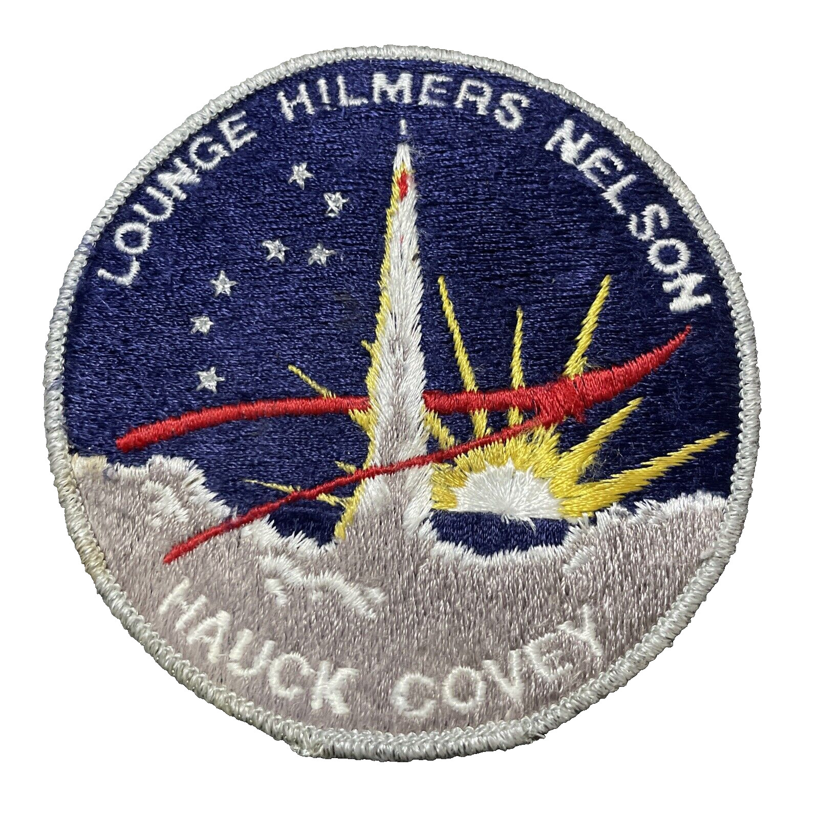 NASA Discovery Crew Lounge Hilmers Nelson Hauck Covey Embroidered Patch Unused