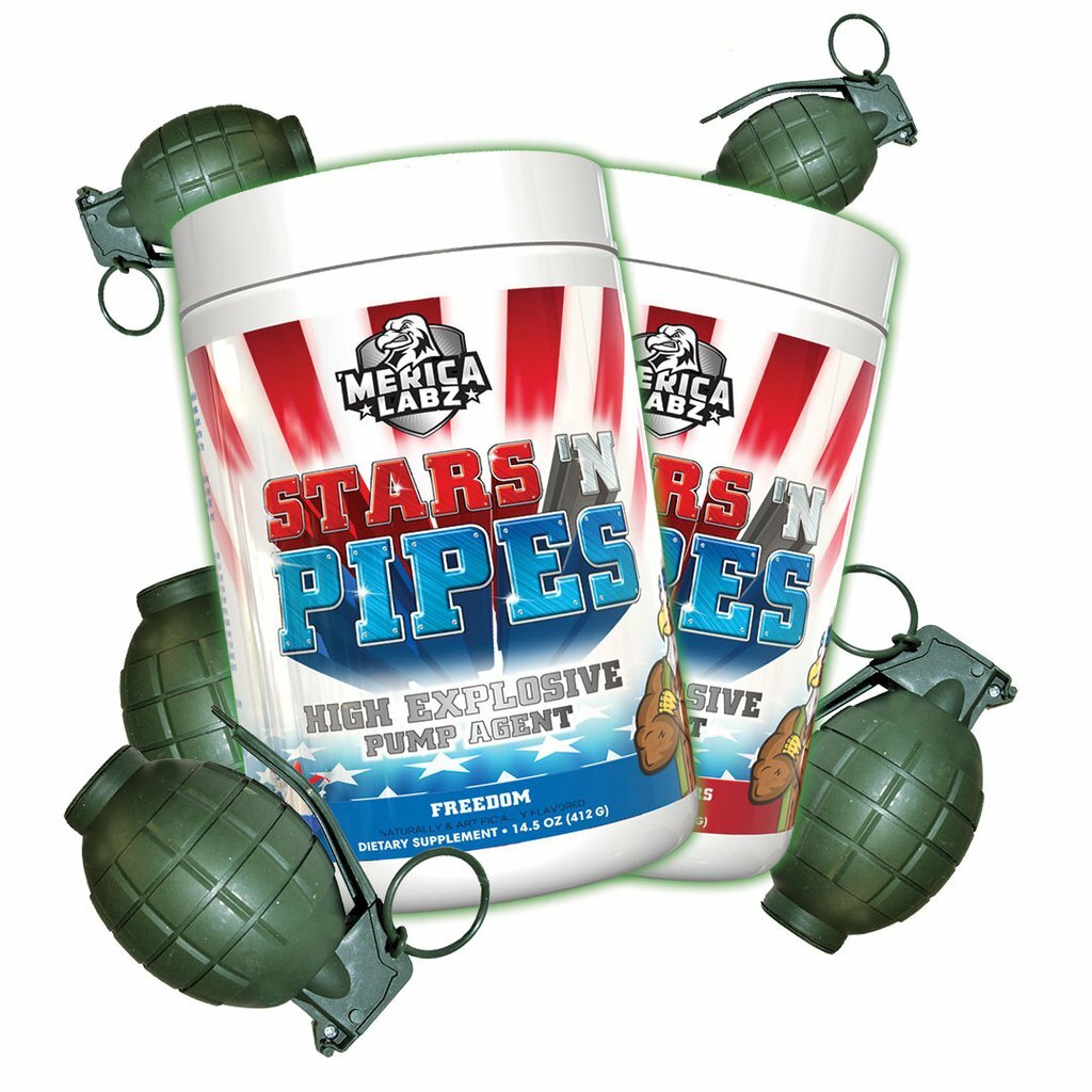 Merica Labz Stars N Pipes | High Intensity Pump Agent PREWORKOUT - ALL FLAVORS