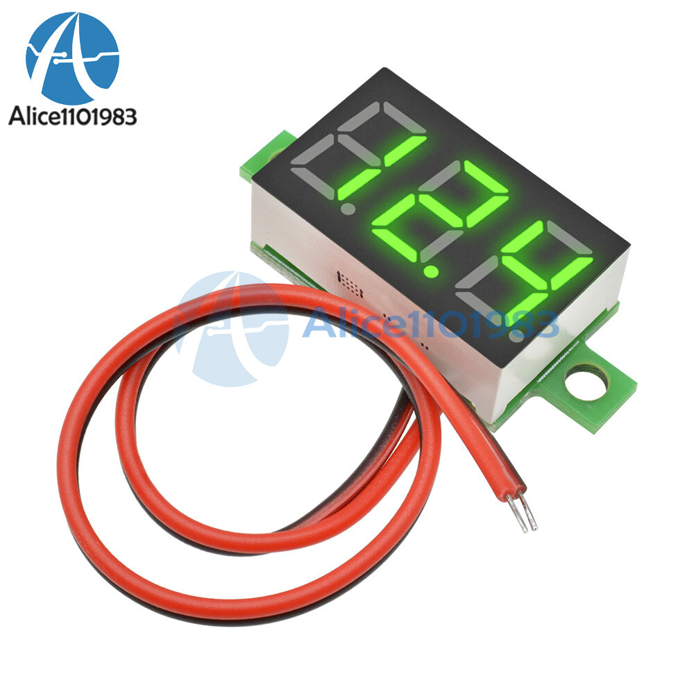 DC 3-30V 0.36 2 Wire LED Digital Panel Volt Meter Voltage Voltmeter Car Motor