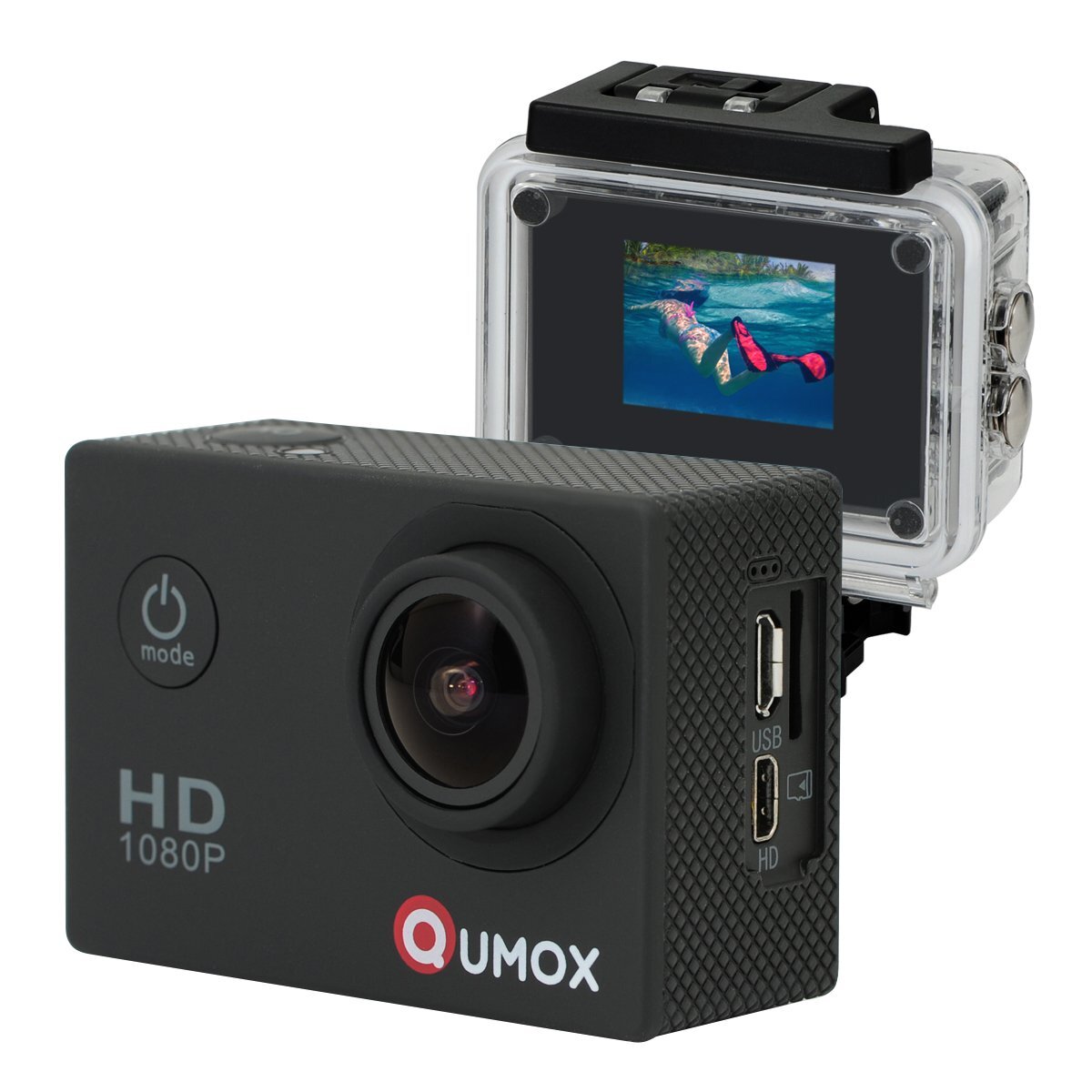 QUMOX SJ4000 Black Action Sport Camera Waterproof Full HD 1080p 720p helmetcam