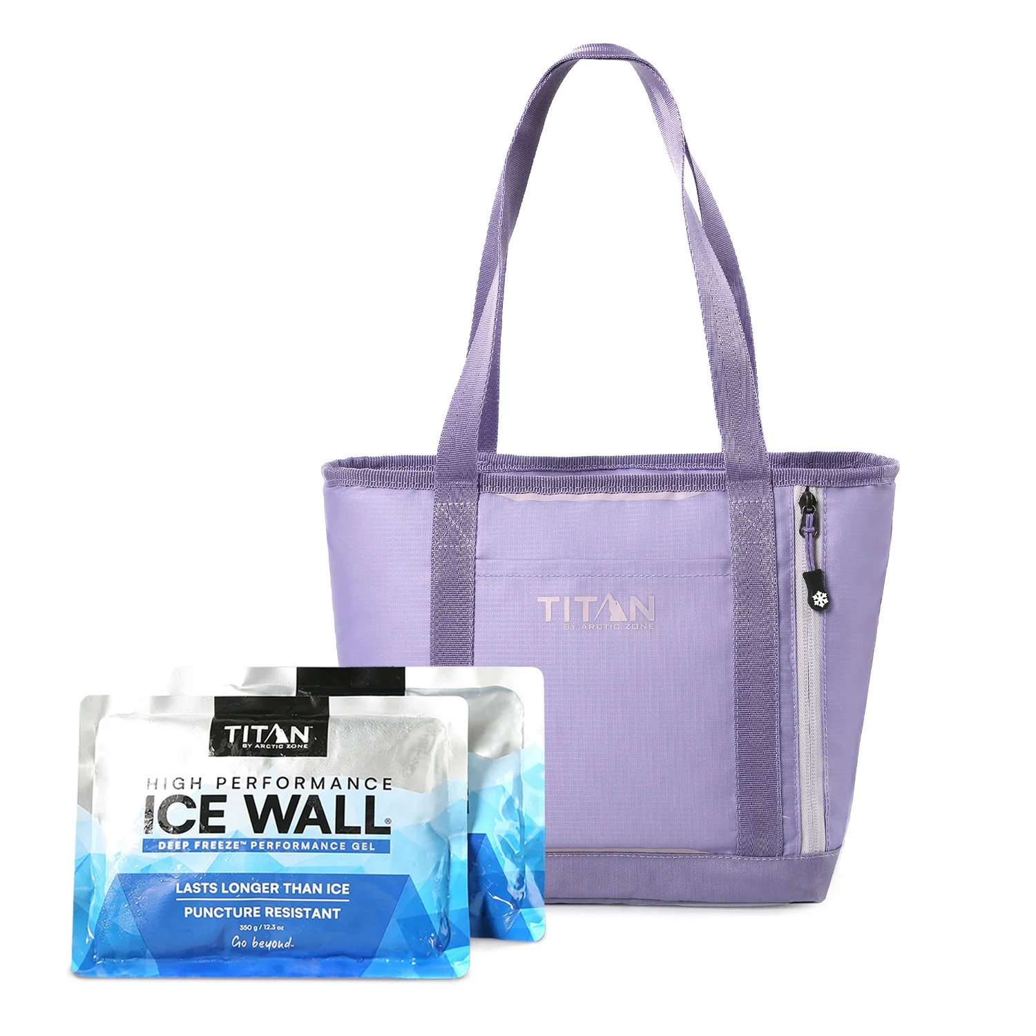 Arctic Zone Titan 10 Can 7 qt Insulated Cooler Tote Ice Walls Lavender