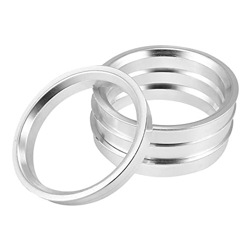 4pcs OD 66.45mm to ID 57.1mm Aluminum Alloy Car Hub Centric Rings Wheel Bore