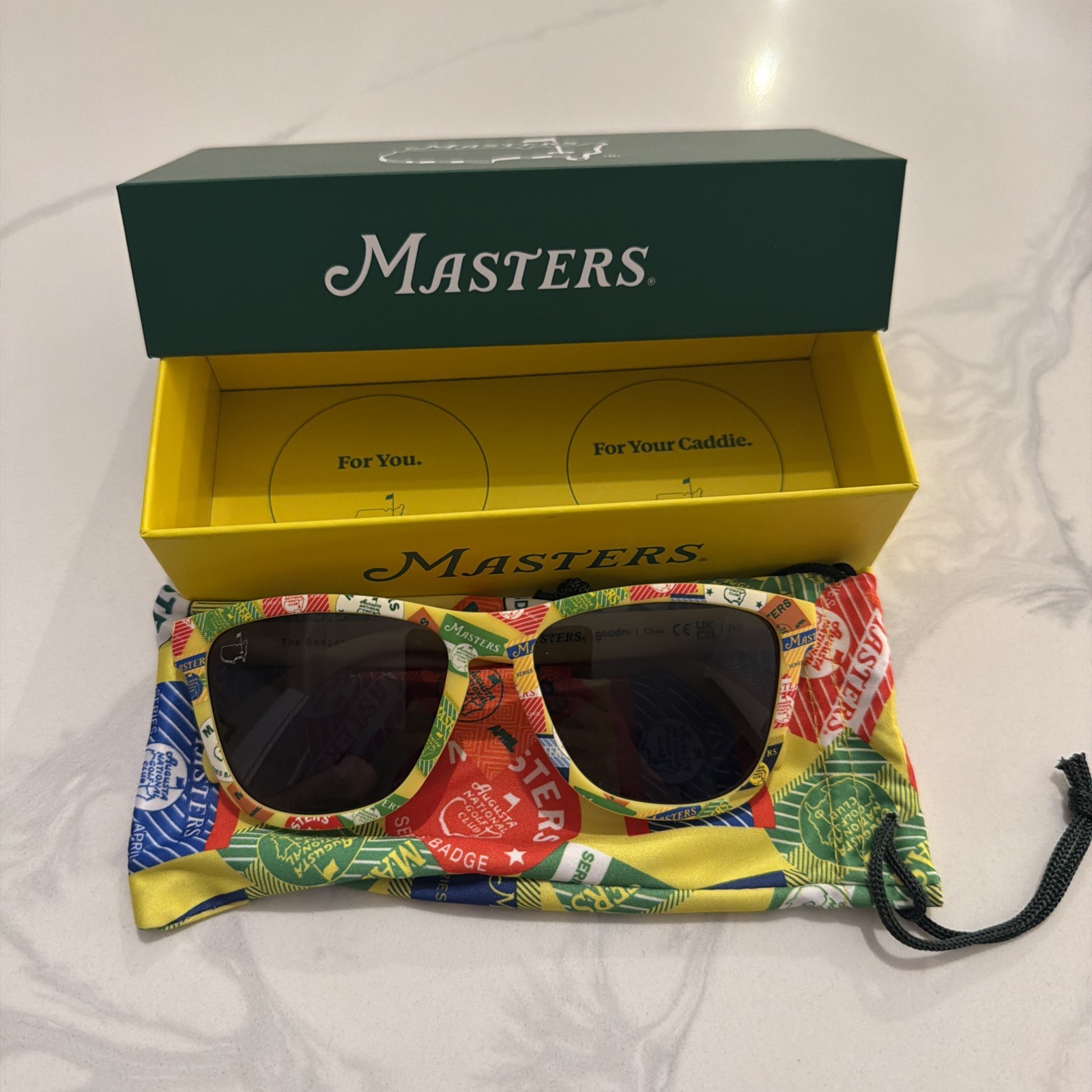 New 2026 Augusta Nationals The Masters Goodr The Badges- Yellow Sunglasses