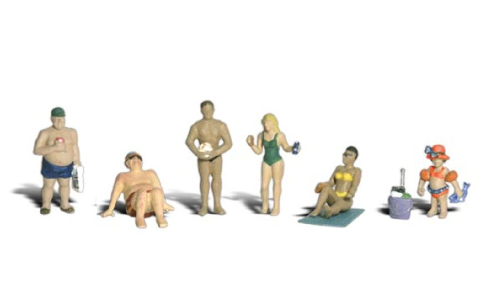 Woodland Scenics A1853 HO Scale Sun Bathers (6)