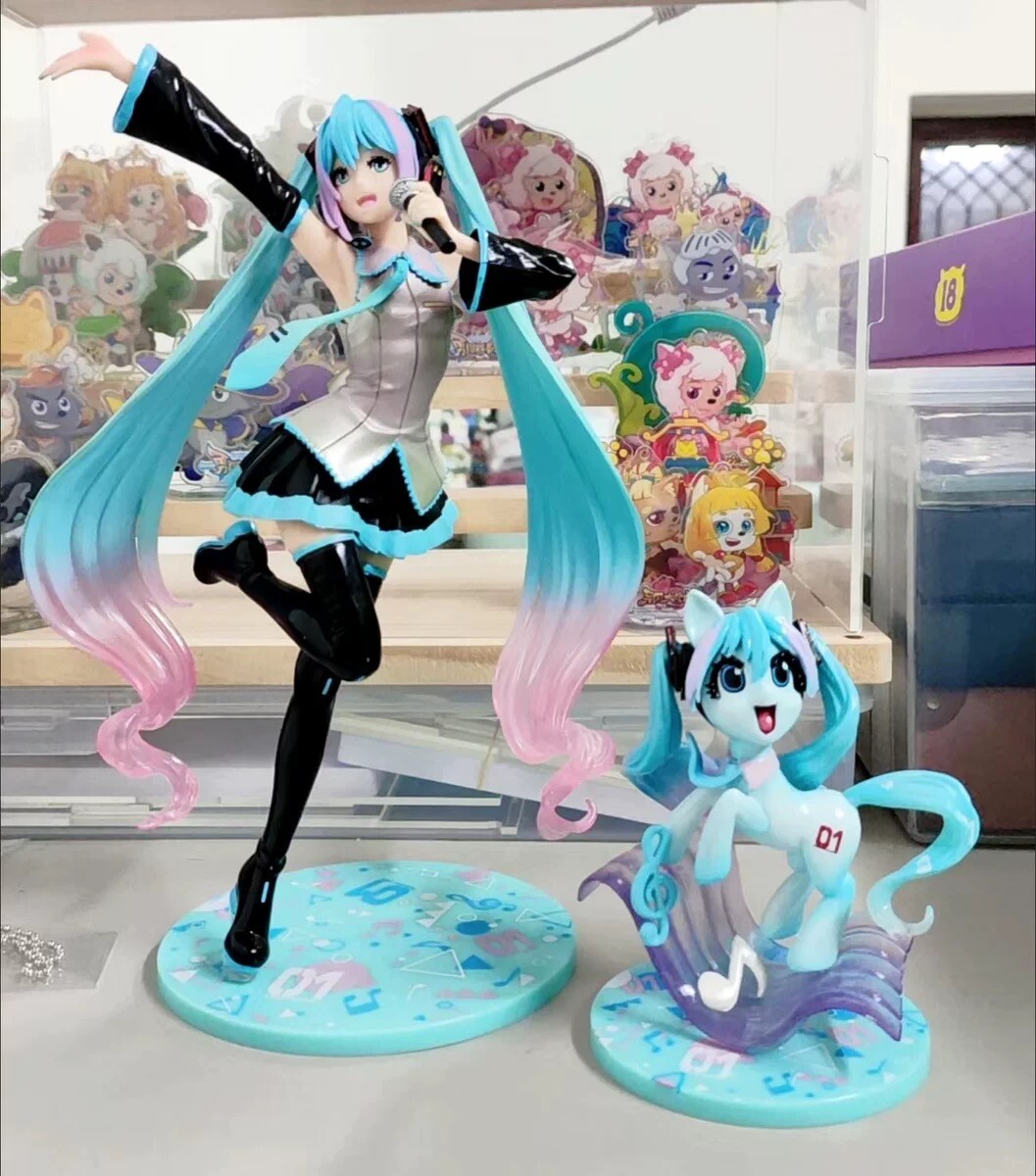 New Hatsune Miku Feat Action Figure My Little Pony Bishoujo Princess 22cm Toy