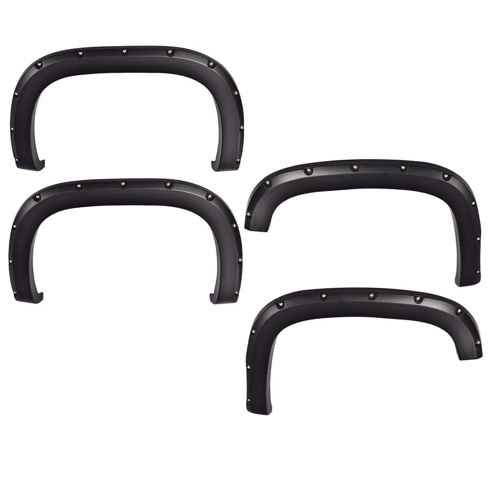 Fit For 07-14 GMC Sierra 1500 2500HD 3500HD Pocket Rivete Wheel Fender Flares